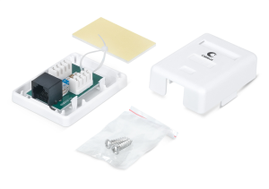 Cabeus WS-8P8C-Cat.6-1 Розетка компьютерная RJ-45(8P8C), категория 6, одинарная, внешняя, Dual IDC