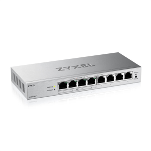 Коммутатор Web Smart L2 коммутатор Zyxel GS1200-8HPv3, 8xGE (4xPoE+), бюджет PoE 68 Вт, настольный, бесшумный