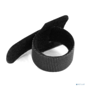 Hyperline WASN-180-BK-10 Хомут для кабеля, липучка с мягкой застежкой, 180x15 мм, черный (10 шт.)