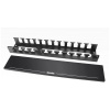 Органайзер Hyperline CM-2U-MLF-COV Кабельный организатор 2U металлический с крышкой, 19", 2U