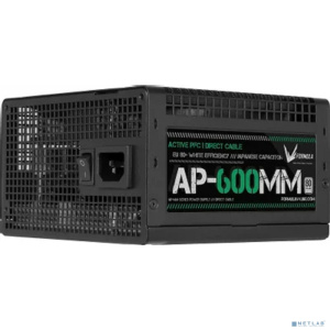 Блок питания Formula ATX 600W AP-600ММ 80 PLUS WHITE (20+4pin) APFC 120mm fan 6xSATA RTL
