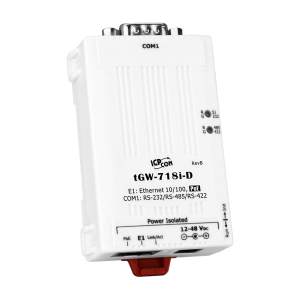 1-портовый преобразователь Modbus TCP в Modbus RTU/ASCII с возможностью питания по PoE, с изоляцией последовательного порта, разъем - DB9 "папа"
