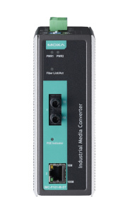 Медиаконвертер Ethernet в оптику IEEE 802.3af PoE в металлическом корпусе, многомод, разъем ST