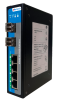 Управляемый промышленный Full Gigabit Ethernet коммутатор 2 уровня, 4 x 1G RJ45 PoE, 2 x 2.5G SFP, общий PoE бюджет 120W, питание 2 x 48VDC, монтаж на
