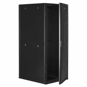 Серверный шкаф SMARTWATT Серверный шкаф Rack S-Series 42U 800x1070мм, двери с перфорацией, боковые панели 4шт и ролики в комплекте, черный (4512020620