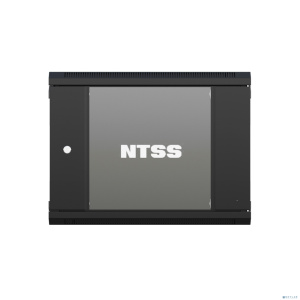 NTSS Шкаф настенный телекоммуникационный NTSS W 12U 600х450х635мм, 2 профиля 19, дверь стеклянная, боковые стенки съемные, задняя стенка, разобранный,