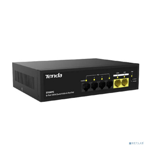 TENDA S106PC Коммутатор настольный 6-Ports 10/100Base-TX 4-Ports PoE(PoE бюджет 35W)