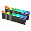 Комплект модулей памяти Thermaltake TOUGHRAM RGB Black Gaming Memory R009D408GX2-3000C16B 16GB DDR4 3000 DIMM Non-ECC, CL16, 1.35V, Heat Shield, XMP 2