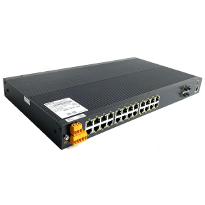 Коммутатор 2 уровня с 4 слотами 1000Base-X SFP, 24 портами 10/100/1000Base-T(X) (разъем RJ45), два входа питания 110-240 В перем. или 110-220 В пост.<