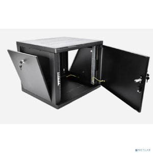 ЦМО Шкаф телекоммуникационный настенный разборный 9U (600 x 520) съемные стенки, дверь металл, цвет черный (ШРН-М-9.500.1-9005)