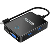 HUB GR-770UB Ginzzu TYPE C, порты: 4xUSB3.0, HDMI, VGA, Audio Output