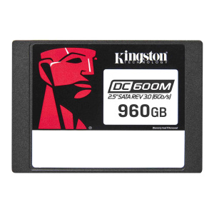 Накопитель KINGSTON Твердотельный накопитель/ SSD DC600M, 960GB, 2.5" 7mm, SATA3, 3D TLC, R/W 560/530MB/s, IOPs 94 000/65 000, TBW 1752, DWPD 1 (12 мес)