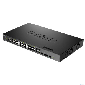 D-Link DXS-3410-32XY/A1A Управляемый L3 стекируемый коммутатор с 24 портами 10GBase-T, 4 портами 10GBase-X SFP+ и 4 портами 25GBase-X SFP28