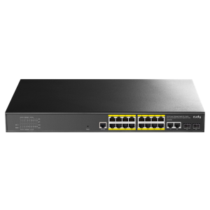 Коммутатор CUDY 16-Port Layer 2 Managed Gigabit PoE+ Switch with 2 Uplink Gigabit Ports and 2 Gigabit SFP Slots 200 Layer 2 Managed 18 Ports 10/100/1