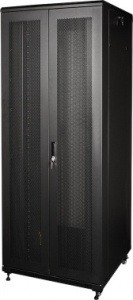 Шкаф серверный Lanmaster Business (TWT-CBB-47U-8X12-P1) напольный 47U 800x1200мм пер.дв.перфор. задн.дв.перфор.2-хст. 2 бок.пан. 800кг черный