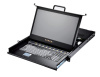 Консоль AMK508-17WCBRUD, монтаж в стойку 19", 1U, дисплей 17,3" TFT LCD, 1920 x1080, USB/PS2, 8 x KVM входов, русифицированная клавиатура, тачпад, 2