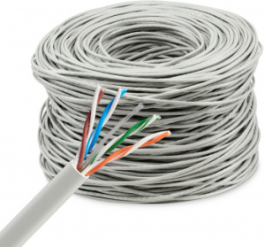 Кабель сетевой Buro BU-CCA-048 UTP 4 пары cat.5E solid 0.48мм CCA 305м серый