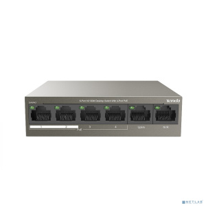 TENDA TEF1106P-4-63W Коммутатор настольный 6-Ports 10/100 Base-TX 4-Ports PoE(PoE бюджет 63W)