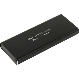 SSD ORIENT 3502U3 Внешний контейнер, USB 3.0 для M.2 (NGFF) SATA 6Gb/s (ASM1153E), поддержка TRIM, алюминий, черный цвет (30342)