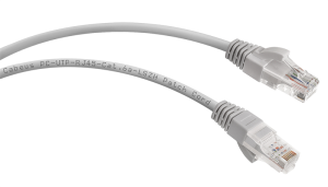 Cabeus PC-UTP-RJ45-Cat.6a-1.5m-LSZH Патч-корд U/UTP, категория 6а (10G), 2xRJ45/8p8c, неэкранированный, серый, LSZH, 1.5м