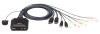 КВМ переключатель ATEN 2-Port USB DisplayPort Cable KVM Switch with Remote Port Selector