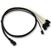 Кабель LSI (LSI00410/26II-IC4307-0175) Logic MINI SAS HD internal cable SFF8643 to x4 SATA 0,6м