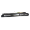 Аксессуары Патч-панель Hyperline WRline WR-PL-24-C5E-SH-D Патч-панель 19"(1U), 24 порта RJ-45 полностью экранированная, категория 5e, Dual IDC, цвет ч