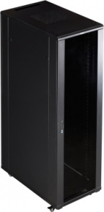 Шкаф коммутационный Lanmaster Business (TWT-CBB-32U-6X8-P1) напольный 32U 600x800мм пер.дв.перфор. задн.дв.перфор.2-хст. 2 бок.пан. 800кг черный IP20