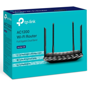 Маршрутизатор TP-LINK Archer C6 AC1200 Двухдиапазонный Wi-Fi гигабитный роутер до 867 Мбит/с на 5 ГГц + до 300 Мбит/с на 2,4 ГГц,802.11ac/a/b/g/n
