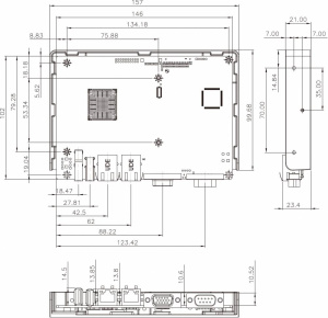 Одноплатный компьютер в ECO упаковке WAFER-BT-J19001-ECO, форм-фактор 3.5, впаянный процессор Intel® Celeron® J1900. OEM поставка: В комплект не входя