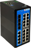 Управляемый промышленный Gigabit Ethernet коммутатор 2 уровня, 12 x 100M RJ45, 4 x 100M оптика, 4 x 1G SFP, питание 2 x 9~60VDC, монтаж на DIN-рейку