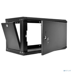 ЦМО Шкаф телекоммуникационный настенный разборный ЭКОНОМ 6U (600 x 650) дверь металл, цвет черный (ШРН-Э-6.650.1-9005)