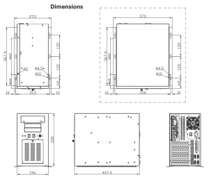 Корпус AX60810WM-RC-NP, ATX/ mirco-ATX, без PSU, 1 x 5.25” HDD, 2 x 3.5” HDD, 2 x USB, 0,+40°C