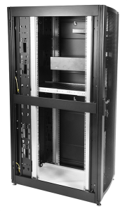 Шкаф ЦМО Шкаф серверный ПРОФ напольный 42U (600x1200) дверь перфор., задние двойные перфор., черный, в сборе