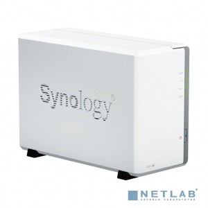 Synology DS223j Сетевое хранилище 2x2.5"/3.5" SATA, Realtek RTD1619B -1.7GHz, 1 GB DDR4, 1x1 Гбит/с, 2xUSB