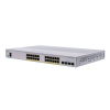 Коммутатор CISCO CBS350 24x10/100/1000 PoE+ ports 195W power budget, 4x 1Gb SFP uplink, Layer2, Fanless, Mounting Kit, CBS350-24P-4G