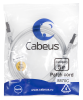 Cabeus PC-FTP-RJ45-Cat.5e-1m-LSZH Патч-корд F/UTP, категория 5е, 2xRJ45/8p8c, экранированный, серый, LSZH, 1м Cabeus PC-FTP-RJ45-Cat.5e-1m-LSZH Патч-корд F/UTP, категория 5е, 2xRJ45/8p8c, экранированный, серый, LSZH, 1м