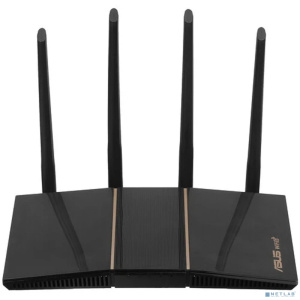 Роутер беспроводной ASUS RT-AX57 4 LAN, 1000 Мбит/с, 4 (802.11n), 5 (802.11ac), 6 (802.11ax), IPv6 черный
