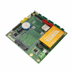 Одноплатный компьютер VEX-6254-S, форм-фактор PC/104, процессор Vortex86EX 400 Мгц, 128 Мбайт DDR3, Mini PCIe (для VGA), SD card, 4х COM, 2х USB, 1х L