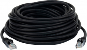 Патч-корд Buro UTP 4 пары cat.5E CCA molded 10м черный RJ-45 (m)-RJ-45 (m)