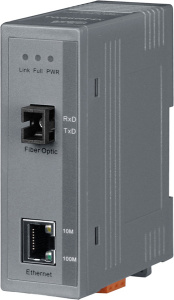 Медиаконвертер Ethernet 10/100BaseTX в 100BaseFX, WDM-A (передача по одной жиле)