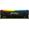 Оперативная память KINGSTON Память оперативная/ 16GB 3733MT/s DDR4 CL19 DIMM 1Gx8 FURY Beast RGB
