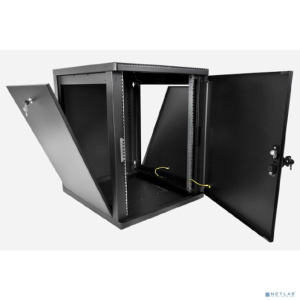 ЦМО Шкаф телекоммуникационный настенный разборный 12U (600 x 650) съемные стенки, дверь металл, цвет черный (ШРН-М-12.650.1-9005)
