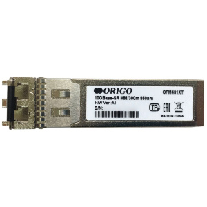 Трансивер ORIGO OFM431XT/A1A SFP+, 10GBase-SR (Duplex LC), 850 нм, многомод, до 300 м