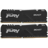 Радиатор KINGSTON Память DDR4 2x16GB 2666MHz KF426C16BB12AK2/32 Fury Beast RGB RTL Gaming PC4-21300 CL16 DIMM 288-pin 1.2В dual rank с радиатором Ret
