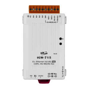 1-портовый преобразователь Modbus TCP в Modbus RTU/ASCII с возможностью питания по PoE