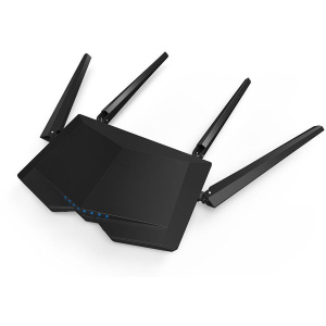 Маршрутизатор TENDA WiFi Router AC6 (WLAN 1.2Gbps, Dual-band 2.4GHz+5.1GHz, 802.11ac+3xLAN RG45 10/100+1xWAN GBL) 4x 5dBi ext Antenna Маршрутизатор TENDA WiFi Router AC6 (WLAN 1.2Gbps, Dual-band 2.4GHz+5.1GHz, 802.11ac+3xLAN RG45 10/100+1xWAN GBL) 4x 5dBi ext Antenna