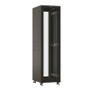 Шкаф Hyperline TTBR-4762-DD-RAL9004 напольный 19-дюймовый, 47U, 2277x600х1200 мм (ВхШхГ), передняя и задняя распашные перфорированные двери (75%), руч