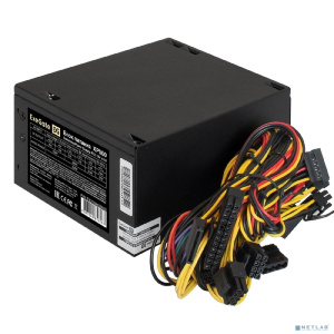 Exegate EX219463RUS-S Блок питания XP500, ATX, SC, black, 12cm fan, 24p+4p, 6/8p PCI-E, 3*SATA, 2*IDE, FDD + кабель 220V с защитой от выдергивания