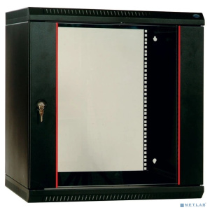 ЦМО Шкаф телекоммуникационный настенный разборный 6U (600х650) дверь стекло,цвет черный (ШРН-Э-6.650-9005) (1 коробка)